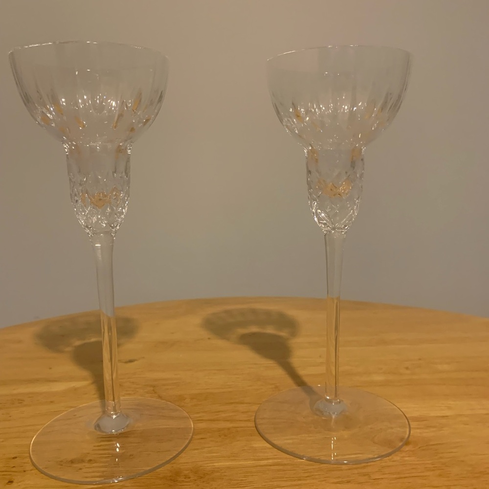 2 Rogaska ( Yugoslavia) Crystal Candle Holders